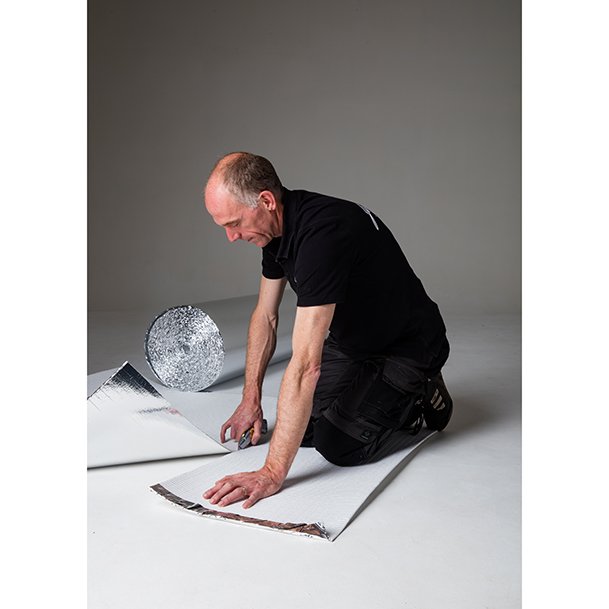 Heat-Blok® 6 mm, is a most effective thermal insulation, perfect to isolate cold floors.