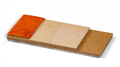 Unterboden mit perfekter Ausgleichsfähigkeit. Verklebung von Teppich, Designböden, CV und Linoleum. Beste Trittschalldämmung von 25 dB.