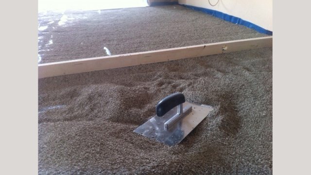 Ecopearls® voor het waterpas maken van de ondergrond.